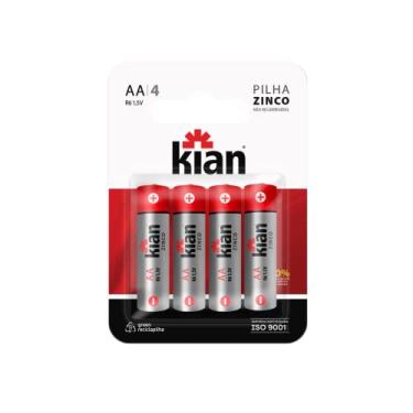 Imagem de Kian - Pilha Zinco AA - Blister C/4