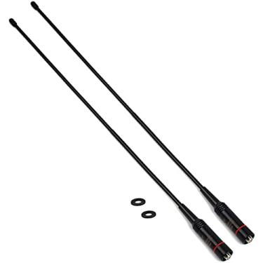Imagem de TWAYRDIO Antena chicote de 38 cm, antena fêmea SMA, substituição de antena de rádio portátil de banda dupla de 2 m/70 cm para Walkie Talkie BaoFeng UV-82 UV-5R BF-F8HP GT-3 Quansheng UV-K5 Walkie