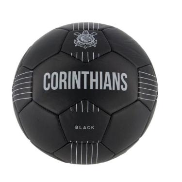 Imagem de Bola Futebol de Estadios 24 - N5 Licenciada - Sportcom Black Corinthians-Unissex