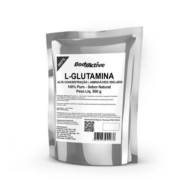 Imagem de L-Glutamina Em Pó 500 g Puro Refil Bodyactive-Unissex