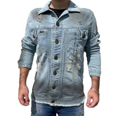 Imagem de Jaqueta Jeans Clara Destroyed Splash Codi Masculina Premium-Masculino