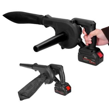 Imagem de Soprador Aspirador Sem Fio Potente Bateria Recarregavel Sujeira Folhas Poeira Detritos Casa Quintal Jardim