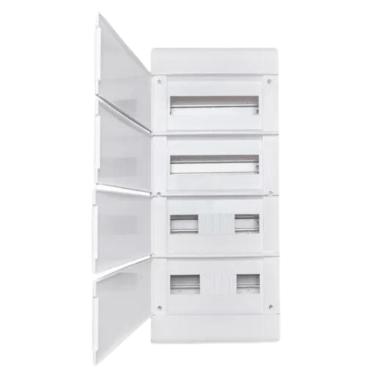 Imagem de Quadro Ouro Box Embutir Porta Opaca - Steck | 48 Disjuntores SCE48PO