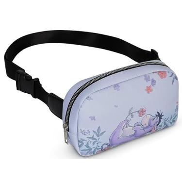 Imagem de Bolsa feminina Disney Eeyore com cinto azul transversal, pochete, Azul escuro, One Size