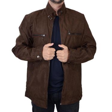 Imagem de Jaqueta Masculina Pellini Suede Peluciada Coffee Marrom Escuro - PL-2202-Masculino