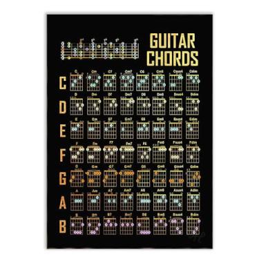 Imagem de Placas Decorativas Musica Violão Guitarra Rock Piano Varios Modelos Instrumentos Decoração Quarto Sala Escritório