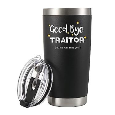 Imagem de Goodbye Traitor Farewell Going Away Coworker Office Neighbor Colleague Caneca de viagem engraçada copo isolado a vácuo 590 ml