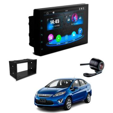 Imagem de Central Multimídia Carplay Faaftech 7" Câmera de Ré Moldura 2Din Fiest
