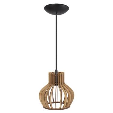 Imagem de Pendente Luminária Circus 15 Madeira Sala Moderno Desmontada - Madelum