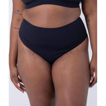 Imagem de Calcinha fio dental sem costura, cintura alta e plus size