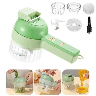 Imagem de Processador Elétrico Cortador E Fatiador Legumes Mini - Guiro