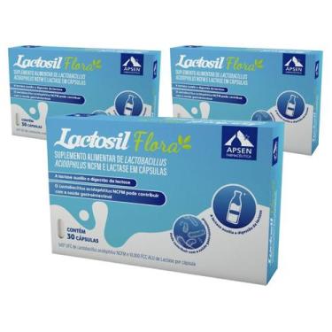 Imagem de Kit 3 Suplemento Vitamina Lactosil Flora 30 Cps - Apsen