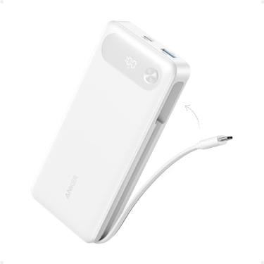 Imagem de ANKER Carregador portátil essencial para viagem de 20.000 mAh com cabo USB-C integrado,...
