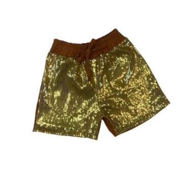 Imagem de Short De Paetê Feminino Roupa De Brilho Infantil Novidade - Ak Fashion