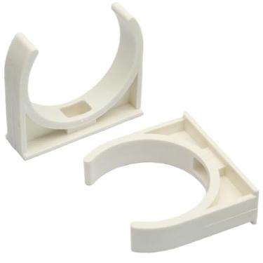 Imagem de Hordion 20 peças de grampos de tubulação de água de PVC em forma de U adequados para tubos de água de 50 mm (50 mm) Bandejas de TV Tubulação de mangueira Suporte de tubo Pex