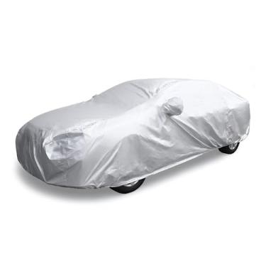 Imagem de Hihaha Capa de carro para Acura ILX 2014 / Clima ao ar livre à prova d'água arranhões chuva neve resistente ao calor W espelho bolso carro / 190T poliéster / 1 peça tom prata