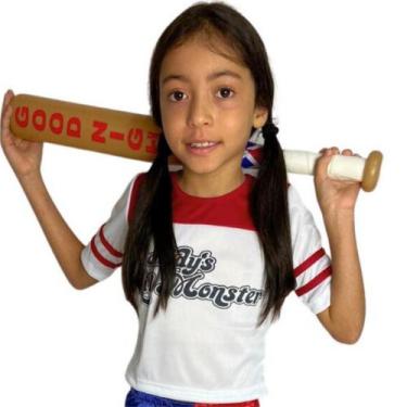 Imagem de Camiseta +taco Arlequina Infanto Juvenil De 02 Aos 18 Anos - Golden Mo