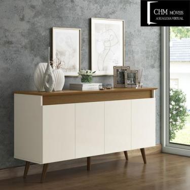 Imagem de buffet magno 4 portas off white/freijo - CHM Móveis