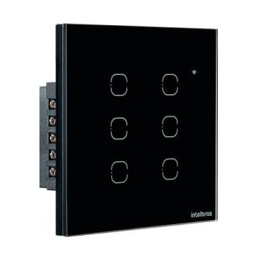 Imagem de Interruptor Eletrico Smart Wifi Touch Preto Ews 1006 4850027 Intelbras