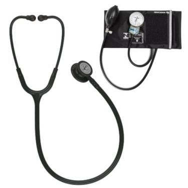 Imagem de Estetoscópio Littmann Classic lll + Esfigmomanômetro Pamed - Cores Var