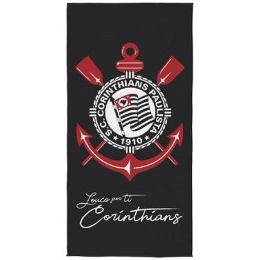 Imagem de Toalha De Banho Aveludada Times Do Coração - Corinthians - Lepper