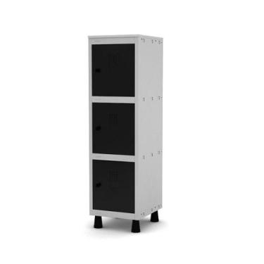 Imagem de Mini Armário Guarda Volume Locker Roupeiro 1 Vão 3 Portas MGRP501/3 Ci