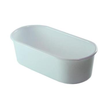Imagem de Banheira Jel Plast Pet Piu Oval Leitosa para Pássaros 150 ml - Jel Pla