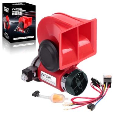 Imagem de Buzina a ar FARBIN alta de 24 V, kit com buzina de caminhão, compressor e chicote elétrico