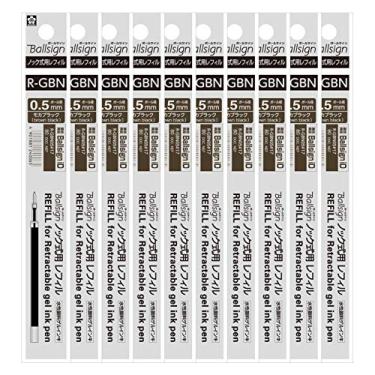 Imagem de Refil de caneta esferográfica Sakura Craypas R-GBN05#17 (10) para placas esferográficas, iD, 0,5 mm, preto mocha, 10 peças