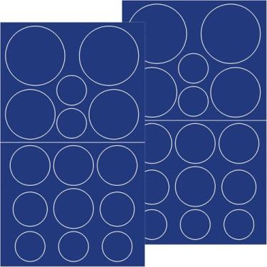 Imagem de Pndeyo 30 peças de remendos de jaqueta acolchoada, adesivo autoadesivo de nylon acolchoado para reparo, fita adesiva redonda à prova d'água para casacos, roupas, tendas, sacos de dormir, calças de