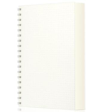 Imagem de FLEEKOOL Caderno pontilhado espiral com 280 páginas, caderno pontilhado espiral de 19 x 25 cm de espessura, papel pontilhado de 100 g/m2, diário pontilhado em espiral B5 para mulheres e homens,