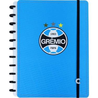 Imagem de Caderno Inteligente Grande Gremio Imortal Azul 80 folhas Caderno Intel