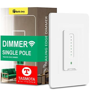 Imagem de Martin Jerry Tasmota Smart Dimmer Switch By | Controle de Painel de Toque, Trailing Edge Dimmer Light Switch É Mais Compatível com Lâmpadas Led, Precisa de Fio Neutro E Wi-Fi 2.4G