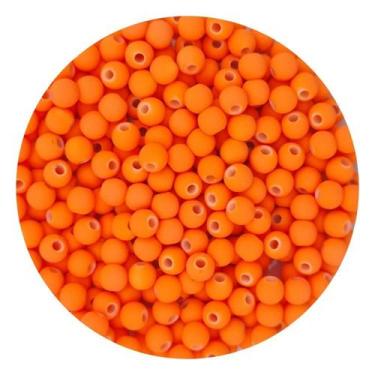 Imagem de Miçanga 200un Bola Emborrachada 6mm Artesanato Pulseira - DEZdeDEZ, La