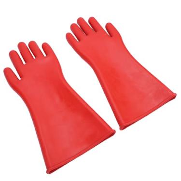 Imagem de Luvas de Borracha Isoladas Elétricas de Alta Tensão para Trabalhadores de Manutenção de Eletricistas