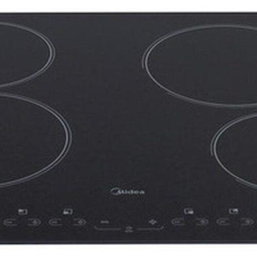 Imagem de Cooktop Eletrico Vidro Touch 4 Boca 220v 52x59cm - Midea, Preto, 220V