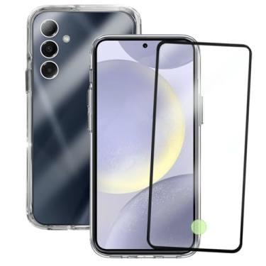 Imagem de Kit Proteção Compatível Samsung Galaxy S24 Capinha Clear Case Space Transparente com Película de Vidro 3D