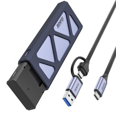 Imagem de BENFEI Gabinete Ssd M.2 Nvme, Adaptador Usb C (10 Gbps) Para Nvme Sem Ferramentas, Suporta Proteção Contra Perda De Energia De 10 Segundos, Compatível Com Chaves Nvme M E B&M Com Ssds De Tamanho 223