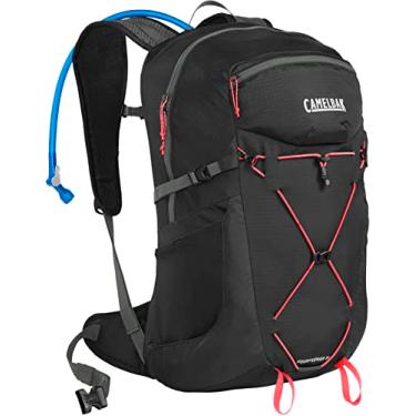 Imagem de CamelBak Mochila De Hidratação Para Caminhadas Fourteener 24 Feminina, 100 Oz - Mochila De Caminhada, Preta/Coral Ardente