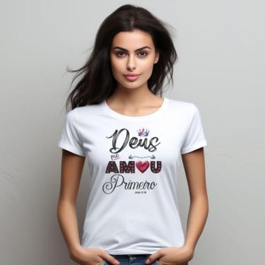 Imagem de Camiseta Feminina Evangelica Crista Lindas Estampas Religiosas - Fatto