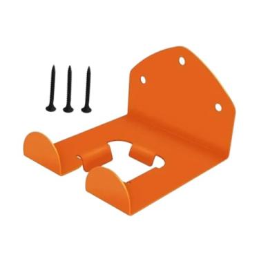 Imagem de ＫＬＫＣＭＳ Montagem da parede do rack do aparador de ervas daninhas, hanger gancho de soprador de soprador de espaço para economia de energia Power Tool, Laranja