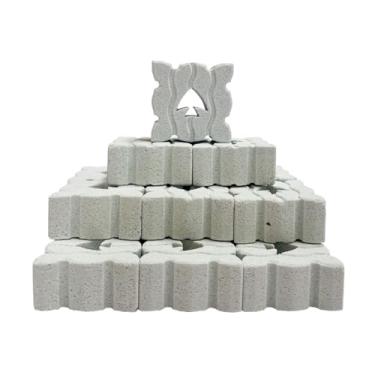 Imagem de SHIGATSU Pacote com 18 blocos de mídia de filtro de cerâmica para aquário de peixes marinhos e de água doce, meios de filtro de aquário