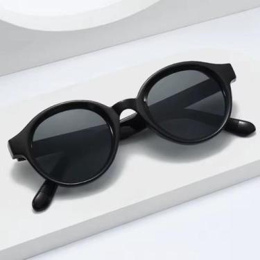 Imagem de Óculos De Sol Redondo Feminino Masculino UV400 Polarizado Premium Clás
