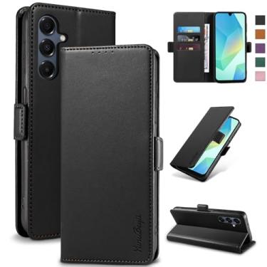Imagem de YunuBeyii Capa Carteira para Samsung A16 5G - [Bloqueio RFID] Capinha Flip Magnética para Celular de Couro PU de Luxo com Suporte,Case Proteção,Rsistente,Antichoque, Preto