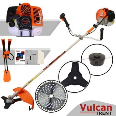 Imagem de Roçadeira A Gasolina 2T Vulcan Trent Vr620 H Profissional 62Cc 3Hp + Lamina De Videa 40 Dentes