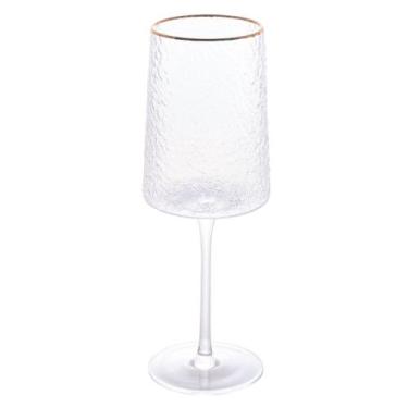 Imagem de Taça De Vinho Lyor De Cristal Com Fio de Ouro 600ml - Lyor