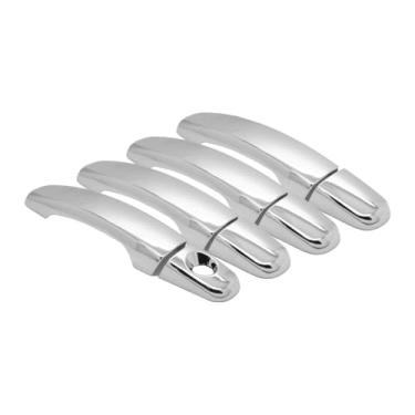 Imagem de SEGADEN Capa de maçaneta cromada compatível com CHEVY CHEVROLET Equinox HHR Malibu Traverse GMC Acadia Terrain SATURN Aura Outlook (4 portas sem abertura de passageiro) XG7662A