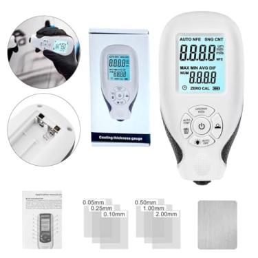Imagem de Medidor de Espessura Digital para Pintura Automotiva Vistoria. Ferramenta para Inspeção de Espessura Fe/NFe. Medidor de Espessura 0-2000 µm Alta Precisão.