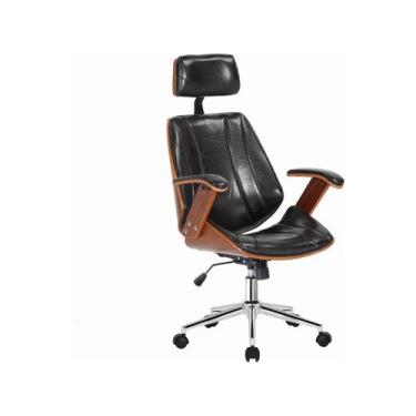 Imagem de Cadeira de Escritório Presidente Giratória Preta DSG-001 Otello, Preto