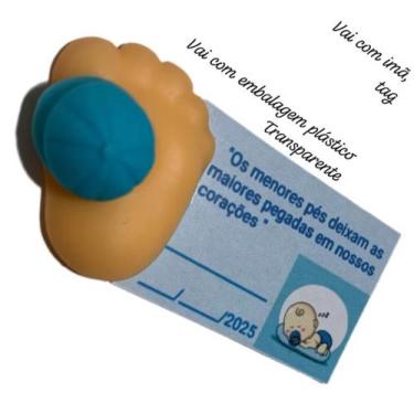 Imagem de 30 lembrancinhas maternidade, nascimento, chá de fraldas, biscuit - Fe